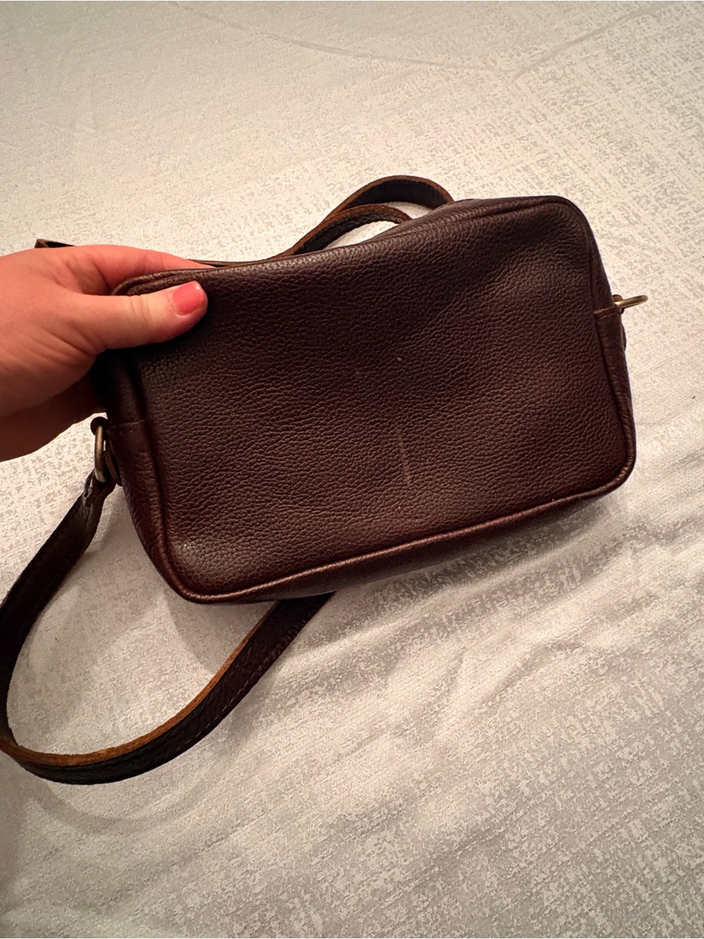 Portland Leather Camera Bag Purse, large in Coldbrew color. Never used